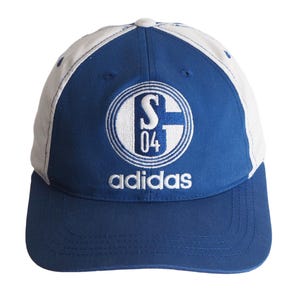 Vintage Schalke 04 Gelsenkirchen Adidas Cap 90s football sport hat big logo