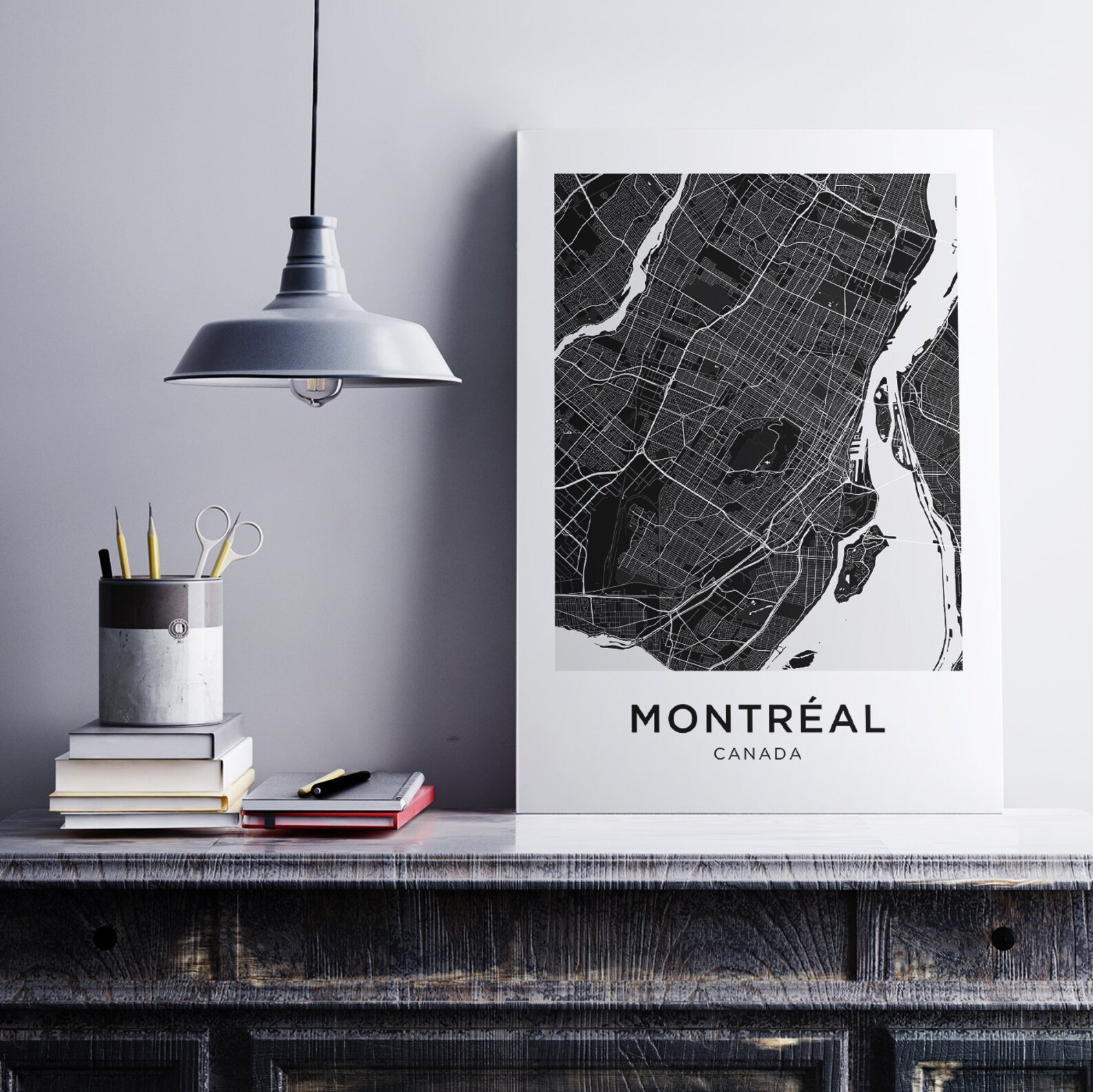 Montreal Map Print Montreal Map Download City Map Montreal - Etsy