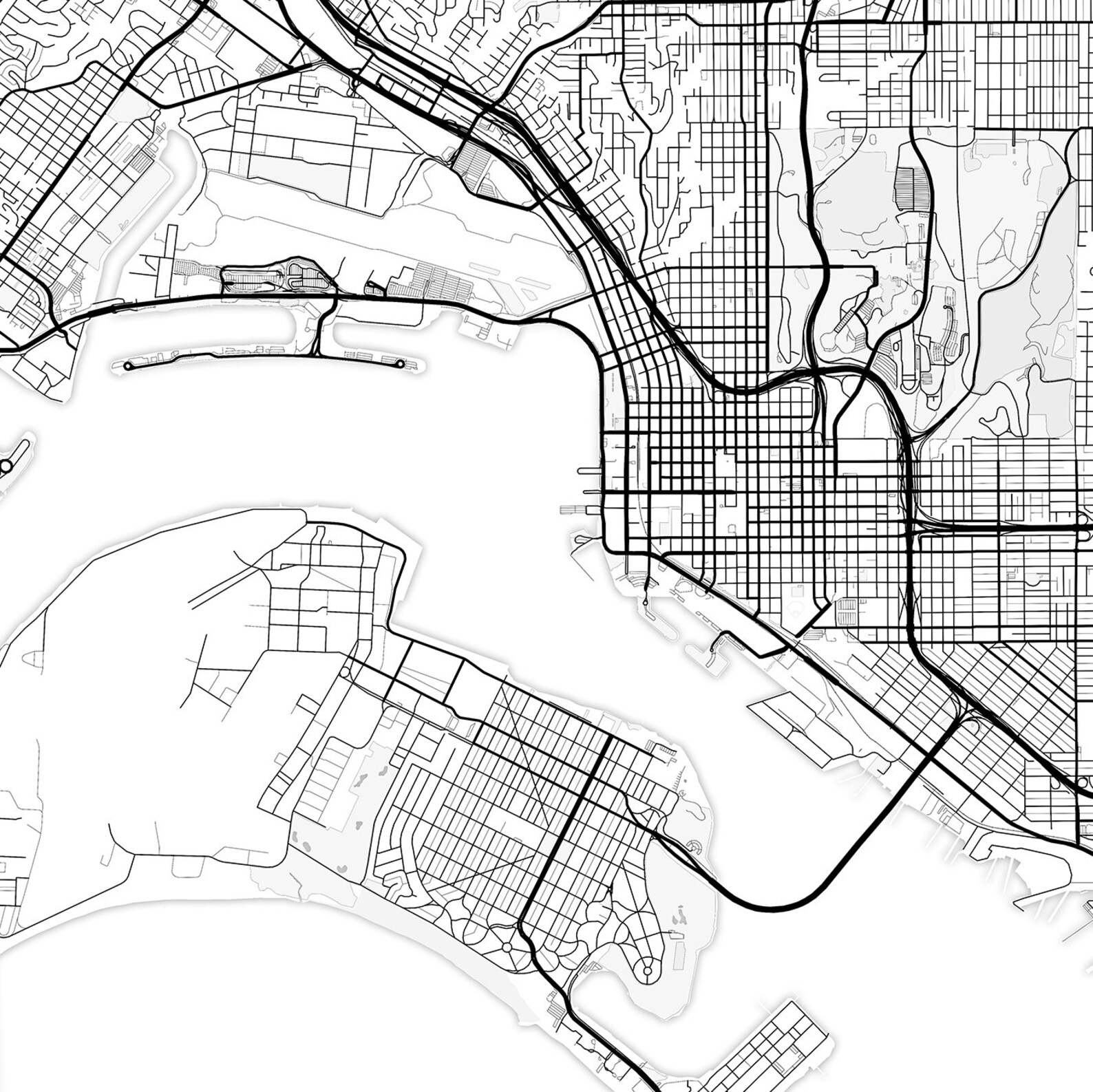 San Diego Map Print San Diego Map Download City Map San - Etsy