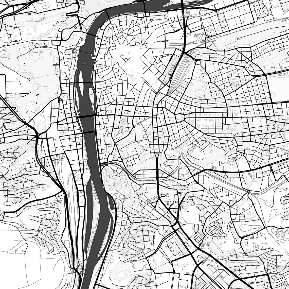 Prague Map Print Prague Map Download City Map Prague Prague - Etsy