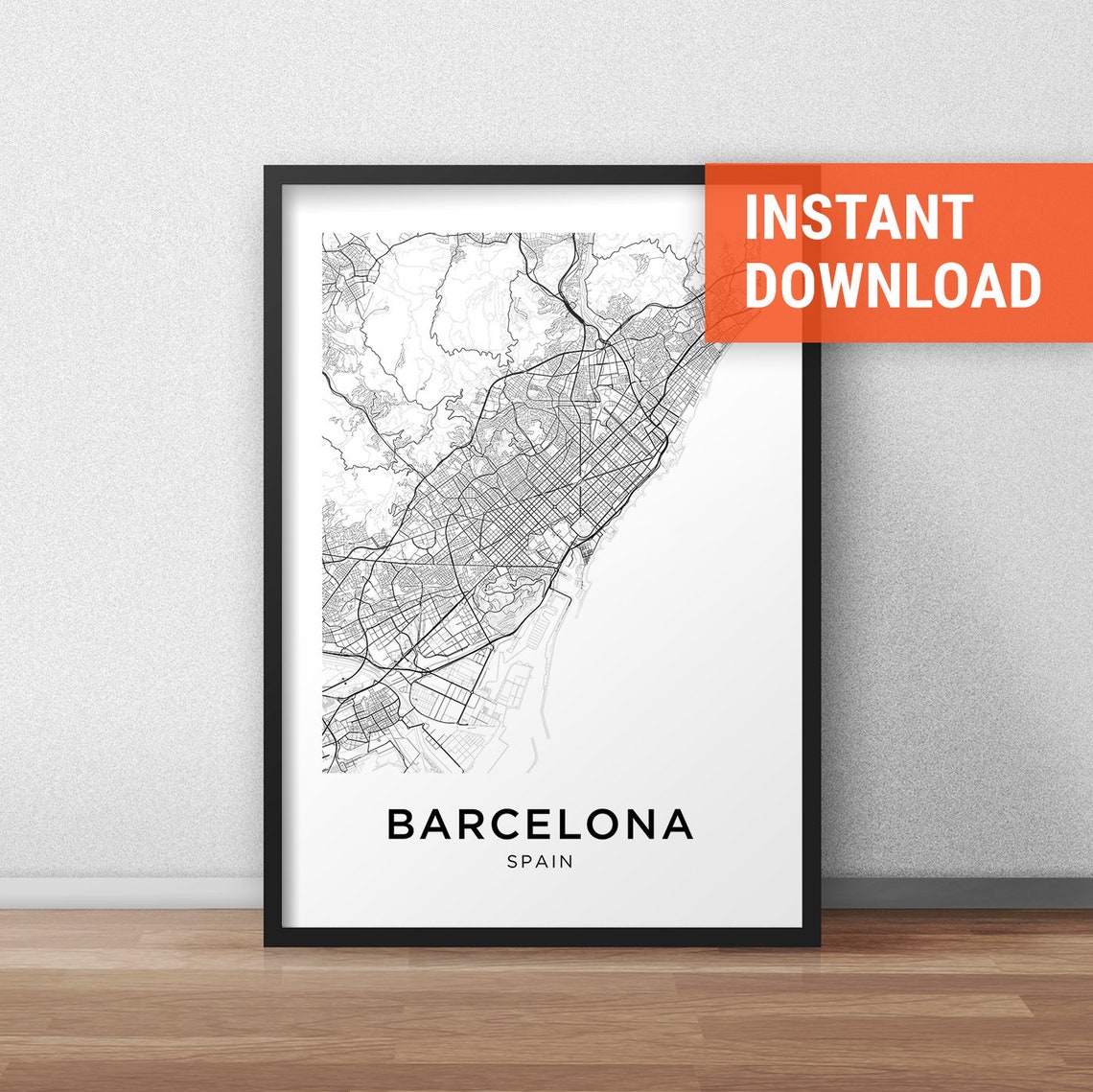 Barcelona Map Print Barcelona Map - Il 1140xN.1471914136 9blm 