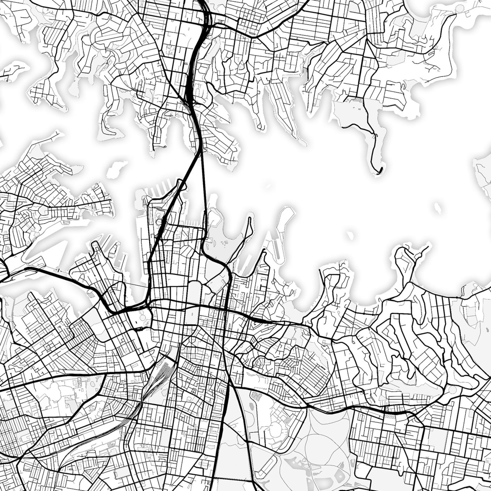 Sydney Map Print, Sydney Map Download, City Map Sydney, Sydney Street