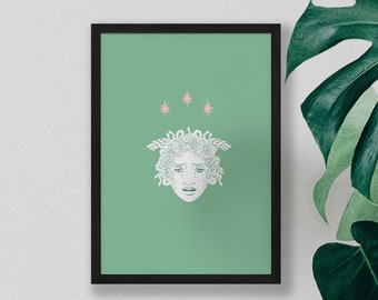 medusa art print | Feminist Poster | medusa decor | medusa print | medusa art | medusa poster | Feminist Art Print | Feminist Poster