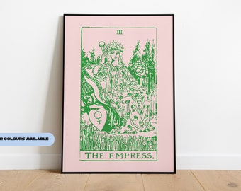 Aries wall art | The Empress | Tarot Card Art Print | Illustration Print | Star Sign Art | above bed art | Astrology Print | Zodiac Print