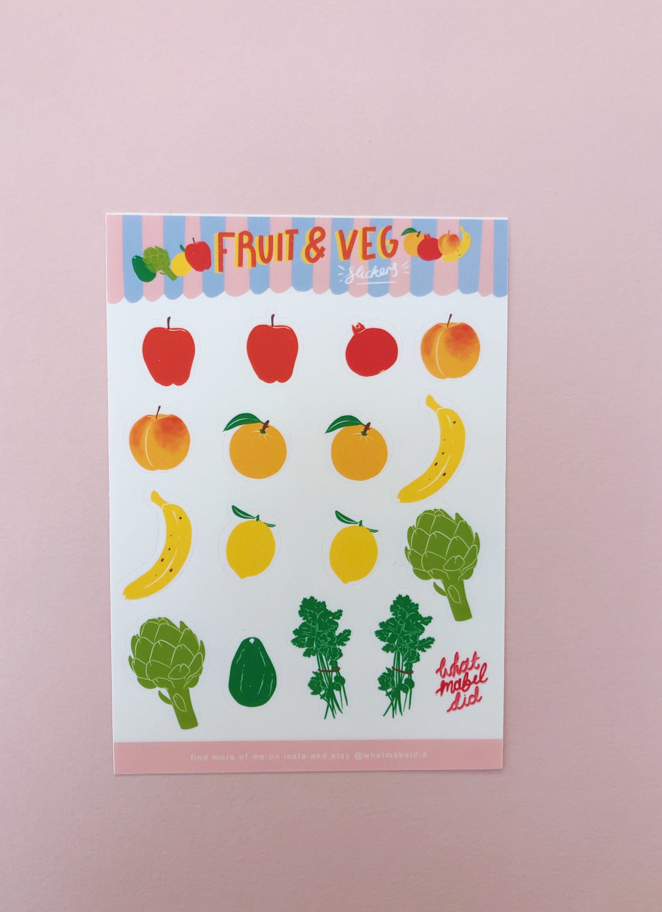 Fruit and veg price labels