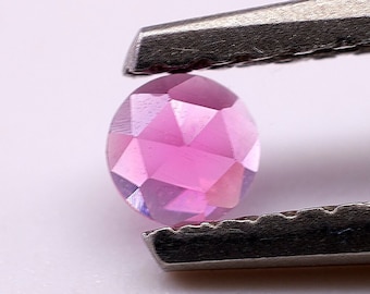 3mm Round Rose Cut Rhodolite Garnet, Loose Gemstone