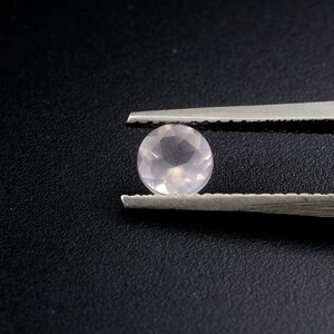 Rose Quartz, Pale Pink 5.0mm, Round, Eye Clean, Brilliant cut, High Quality gemstone, Jewelry Making, Crafts, Pastel Colour, Supplies,