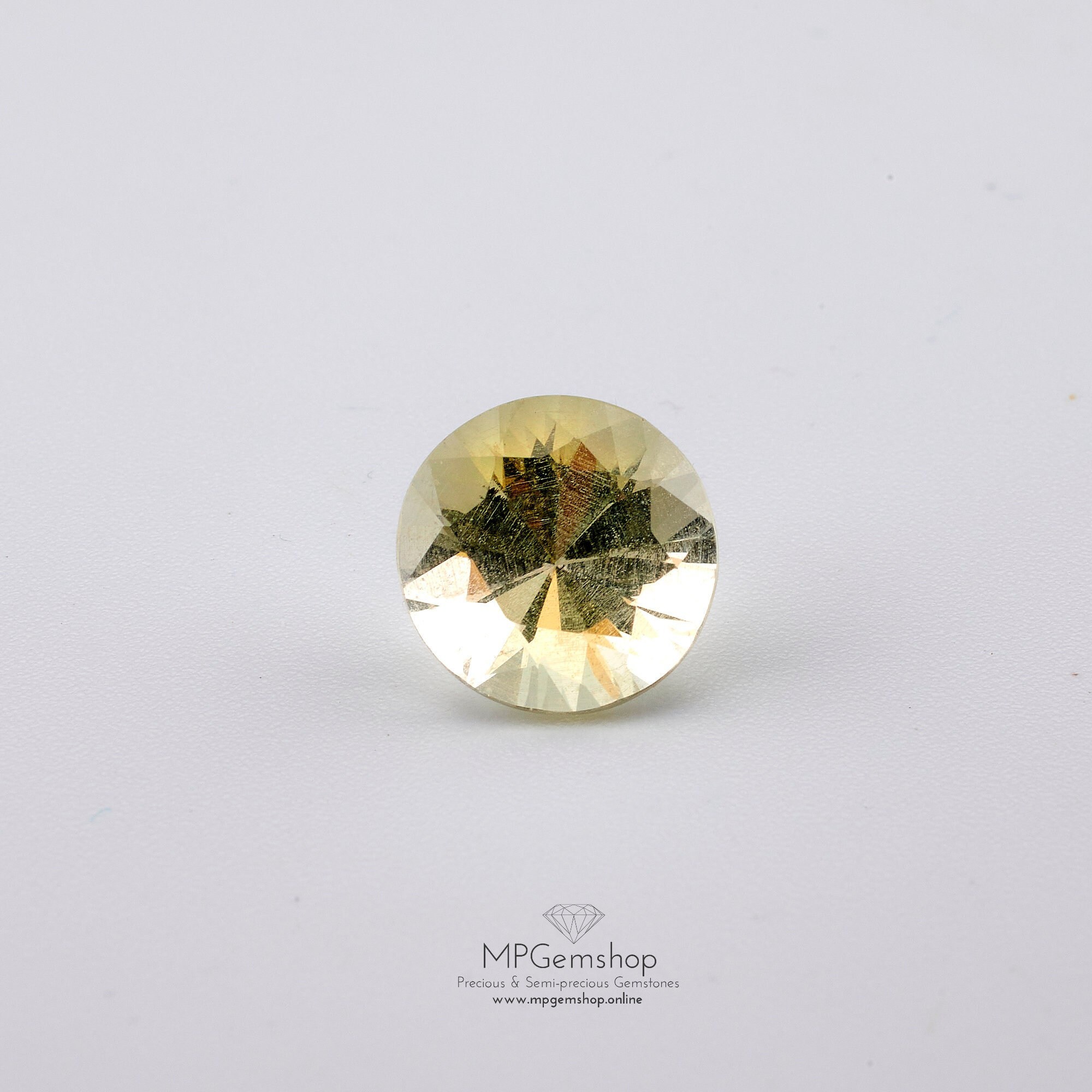 3mm Round Natural Pale Yellow Citrine Gemstone - Excellent Cut, Translucent, Loose