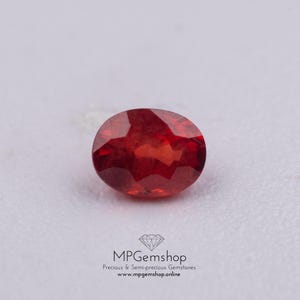 Burmese Ruby, 5 X 4mm Oval Brilliant Cut Gemstone, 0.55 ct