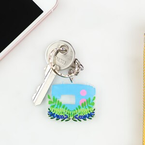 Sewing is my self-care keyring - plants leaves sewing machine -gift for sewist seamstress - recycled sustainable