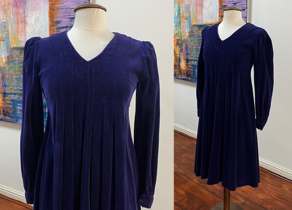 1970’s ‘Laura Ashley’ corduroy smock dress.