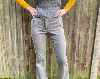 Vintage Stella Mccartney Bell Bottom Jeans With Cute Heart