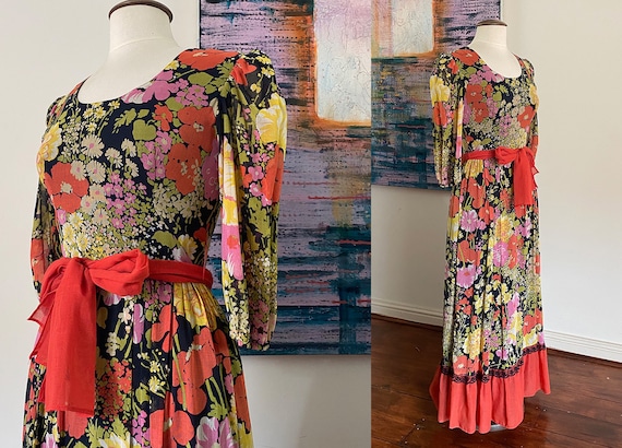 1970’s maxi dress by ‘Kati at Laura Philips’. Very