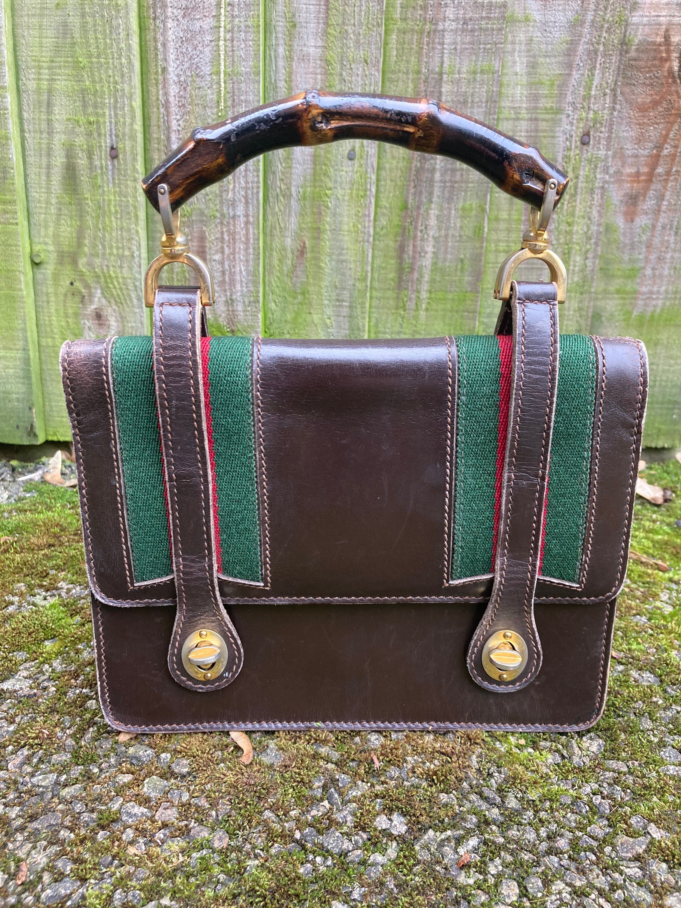 Very rare Gucci Lunchbox bag from the 1960s