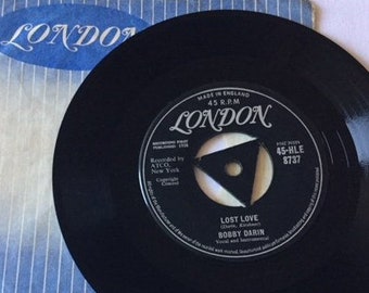 BOBBY DARIN 1958 Rock 'n' Roll, - Queen of the Hop - London Vinyl 45 rpm record. A Real Rocker -  COLLECTOR'S item