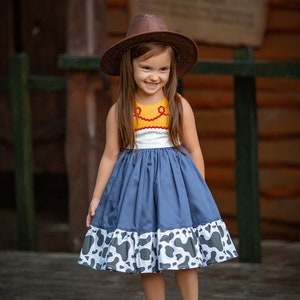 Jessie Twirl Dress, toy story birthday, twirl dress, halloween costume