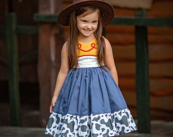 Jessie Inspired Twirl Dress: Toy Story Birthday Costume