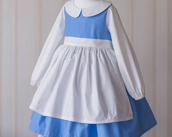 Belle Everyday Blue Provincial Dress, Belle toddler dress