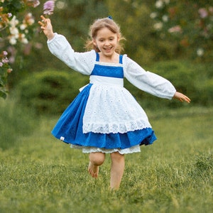 Belle Everyday Blue Provincial Dress, Belle toddler dress image 2