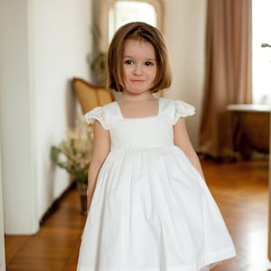 ivory flower girl dress, ivory tulle dress