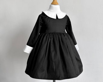 Vestito costume nero, vestito nero per neonato, vestito per neonato di Halloween, vestito nero per neonato, costume per neonato, vestito per neonato