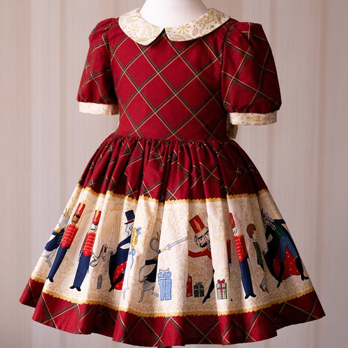 Baby Girl Christmas Dress Nutcracker Dress Toddler Christmas Etsy
