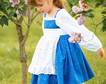 Belle Everyday Blue Provincial Dress, Belle toddler dress