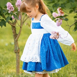 Belle Everyday Blue Provincial Dress, Belle toddler dress image 1