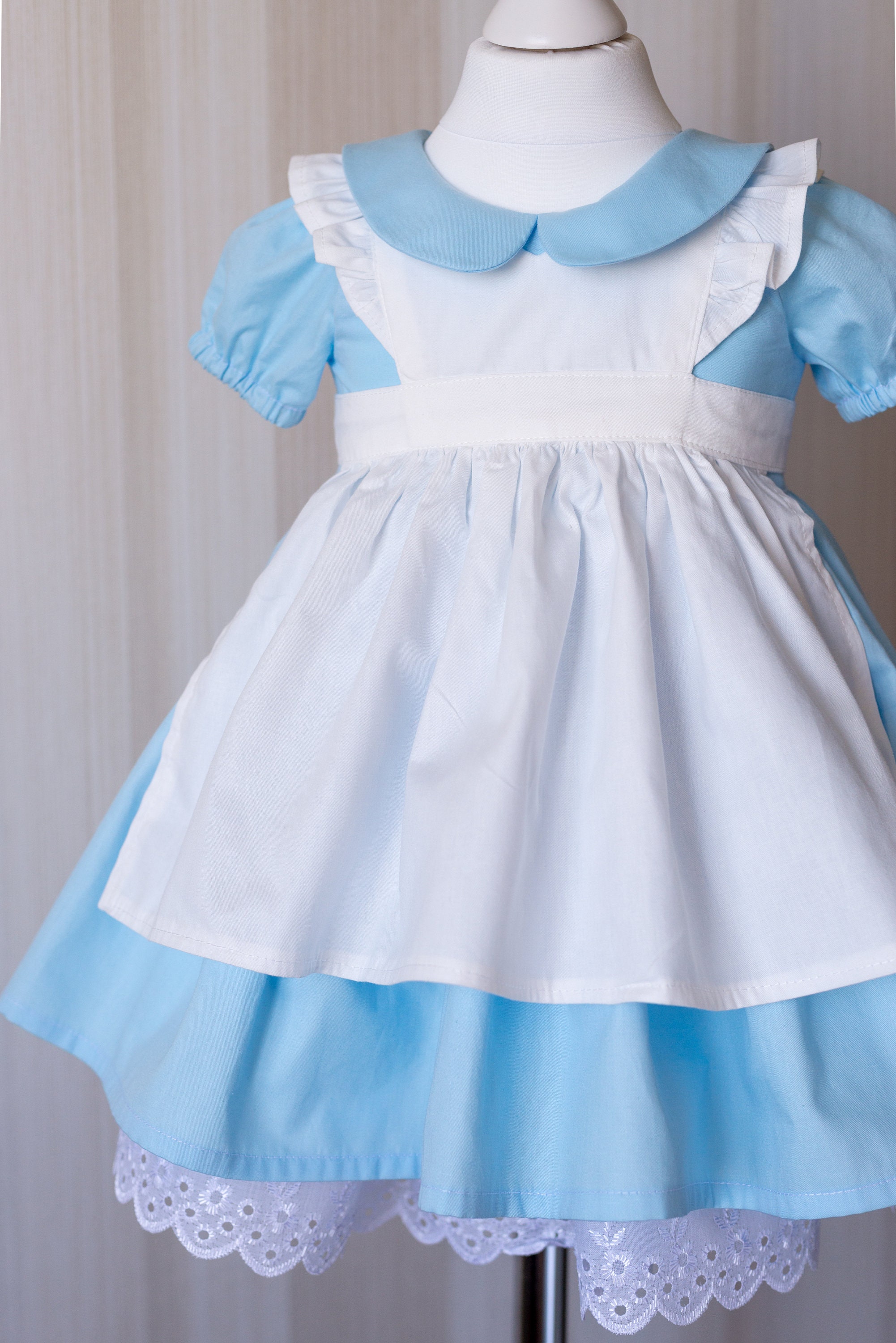 Alice in Wonderland Baby Girls Dress Blue Toddler First | Etsy