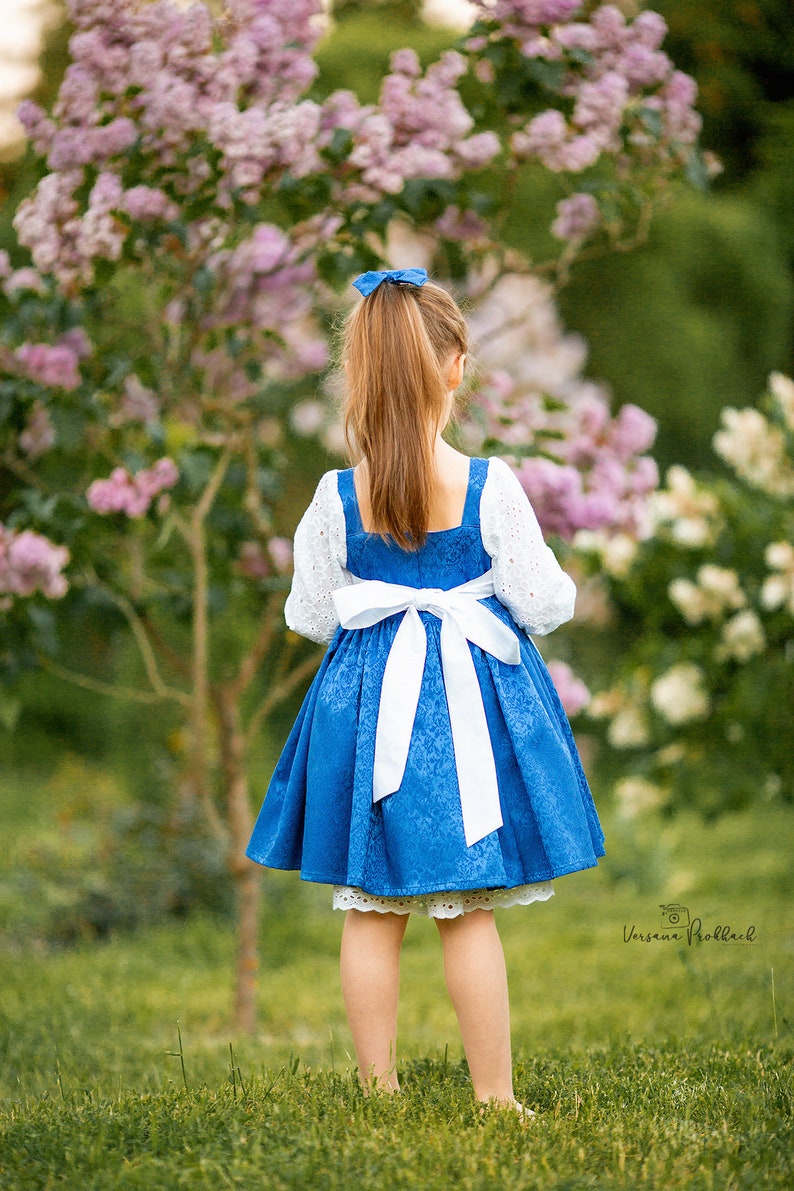 Belle Everyday Blue Provincial Dress, Belle toddler dress image 6