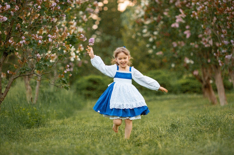 Belle Everyday Blue Provincial Dress, Belle toddler dress image 2