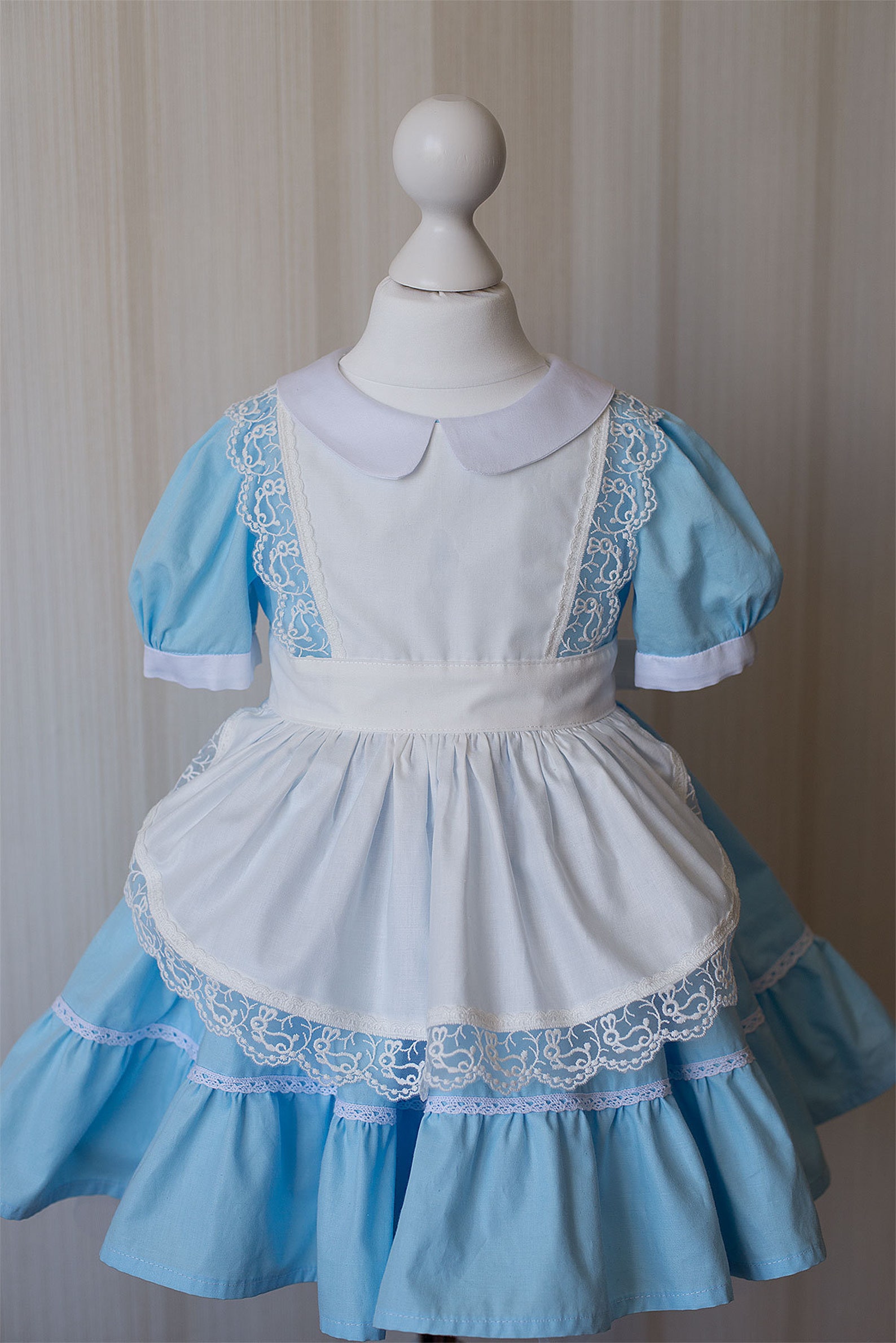 Alice in Wonderland Baby Girl Costume Blue Dress for - Etsy