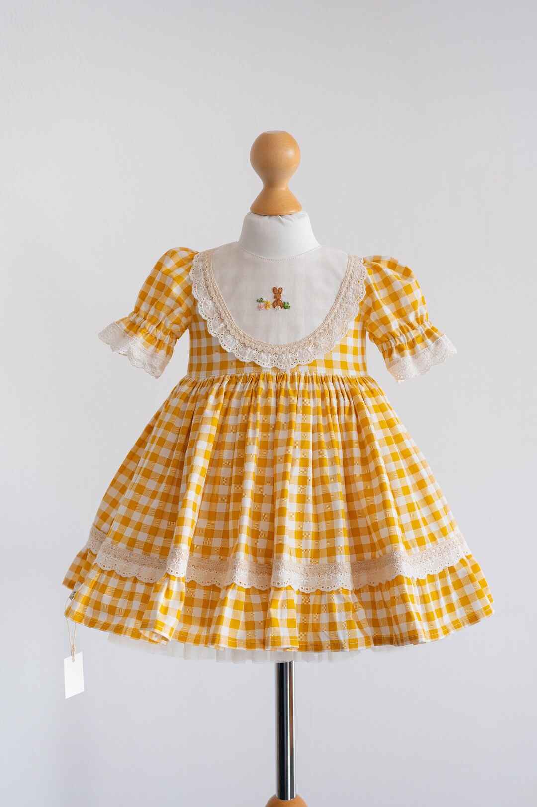 Girl Easter Dress Baby Girls Kids Bunny Embroidery Easter Etsy