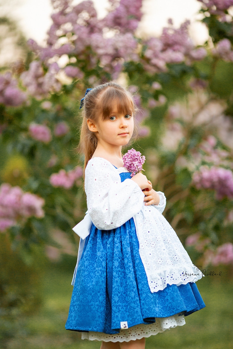 Belle Everyday Blue Provincial Dress, Belle toddler dress image 3