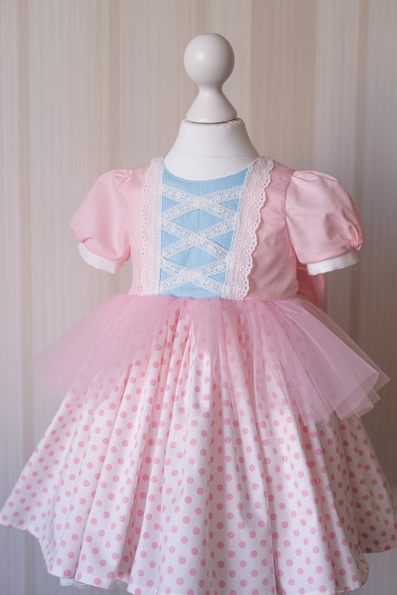 Polka Dot Girls Bo Peep Costume BO PEEP MINI DRESS