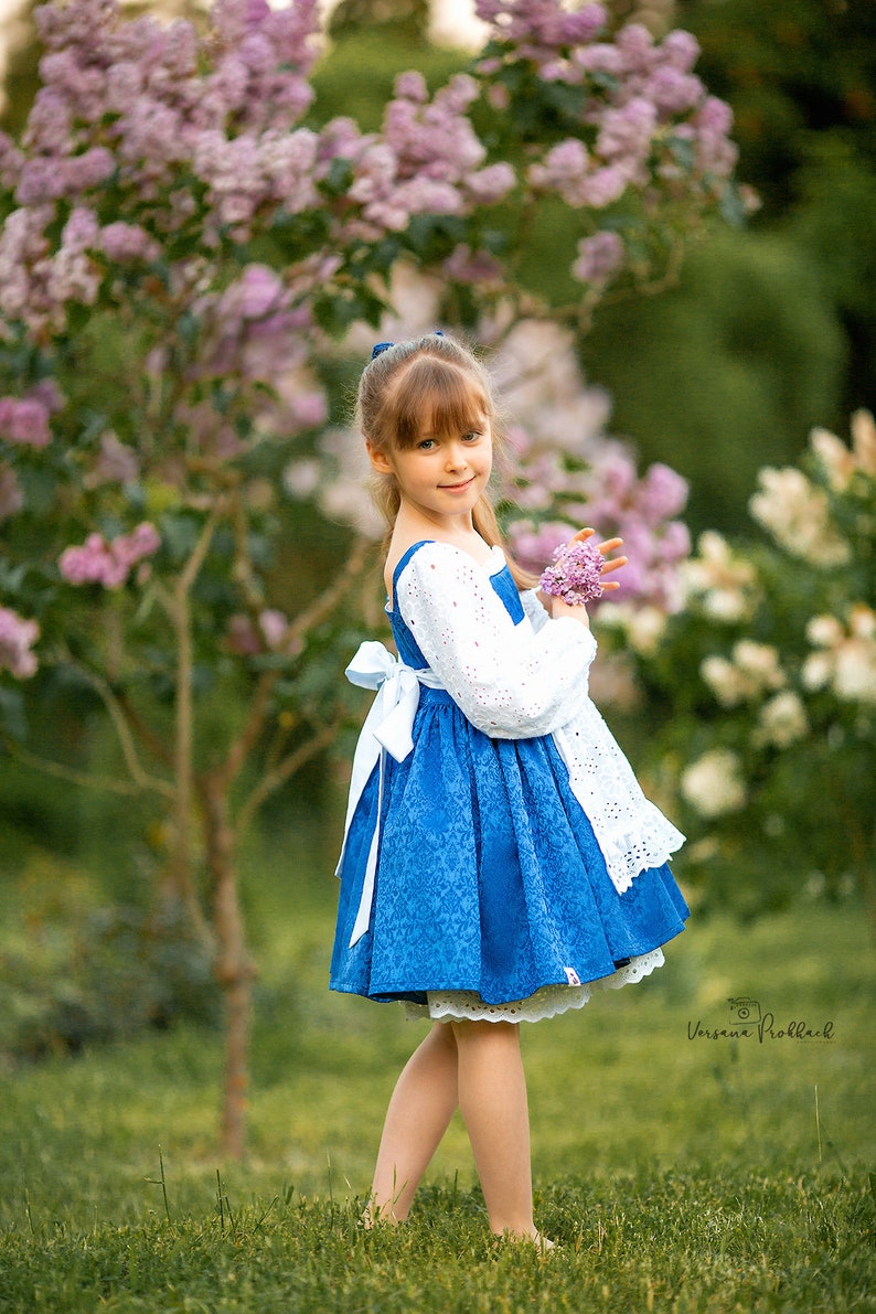 Belle Everyday Blue Provincial Dress, Belle toddler dress image 4