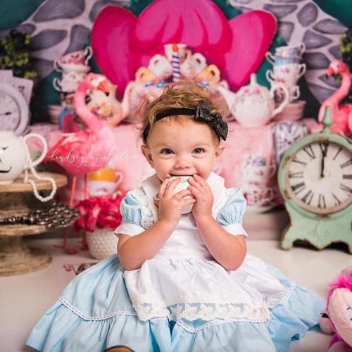 alice in wonderland first birthday dress Editable Alice In Wonderland Birthday Invitation Girl First Birthday 1