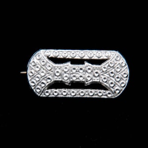 Charles Horner Staybrite Art Deco Bar Brooch, UK, 1930s-1950s
