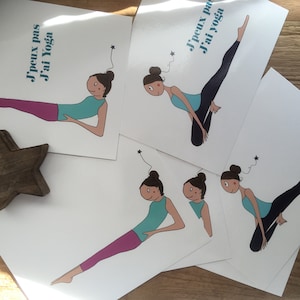 Lot de 6  Yoga Cartes Mix
