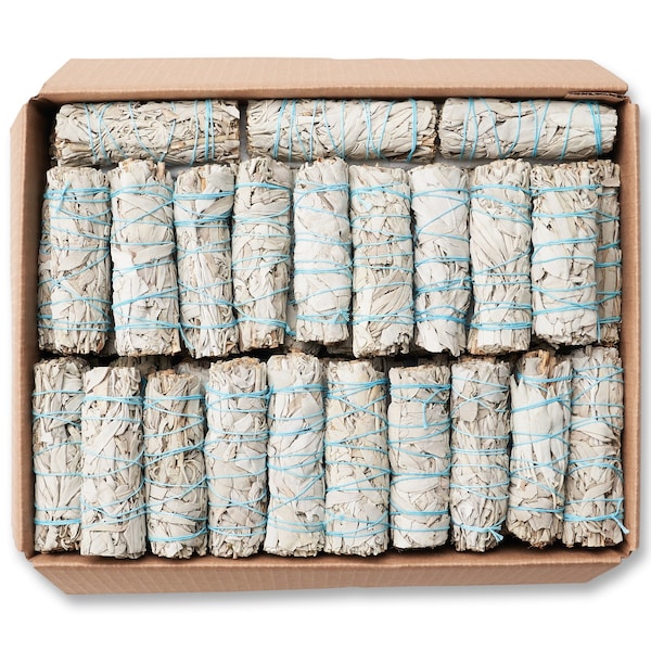 White Sage Smudge Sticks 4" (inch) | Wholesale Bulk White Sage Bundles | JL Local Wholesale California White Sage Bulk Sage Bundle