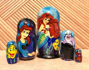 mermaid nesting dolls