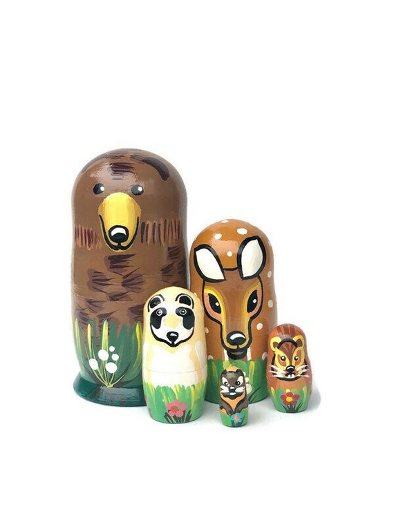 Woodland Animals Nesting Dolls for Kids Animals Wooden Toy - Etsy Woodland Animals Nesting Dolls for Kids Animals Wooden Toy - Etsy