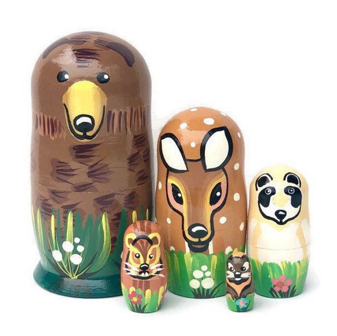 Woodland Animals Nesting Dolls for Kids Animals Wooden Toy - Etsy Woodland Animals Nesting Dolls for Kids Animals Wooden Toy - Etsy