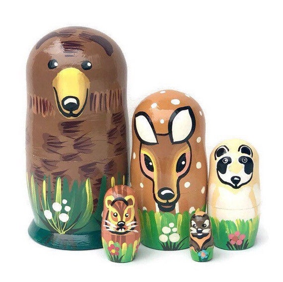 Woodland Animals Nesting Dolls for Kids Animals Wooden Toy - Etsy Woodland Animals Nesting Dolls for Kids Animals Wooden Toy - Etsy