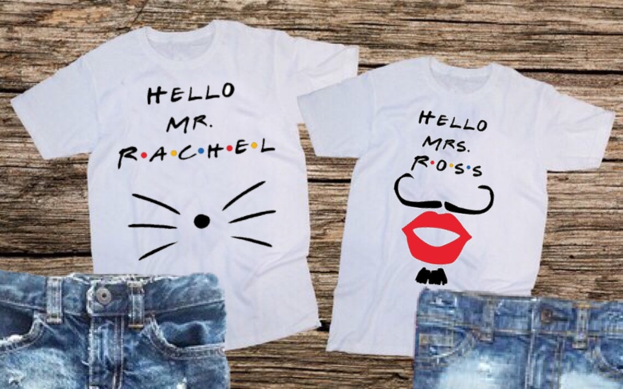 Friends Inspired Rachel/ross Shirt 