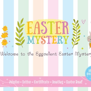 Easter Egg Hunt Mystery Game: Kids Easter Activity (Digital Download)