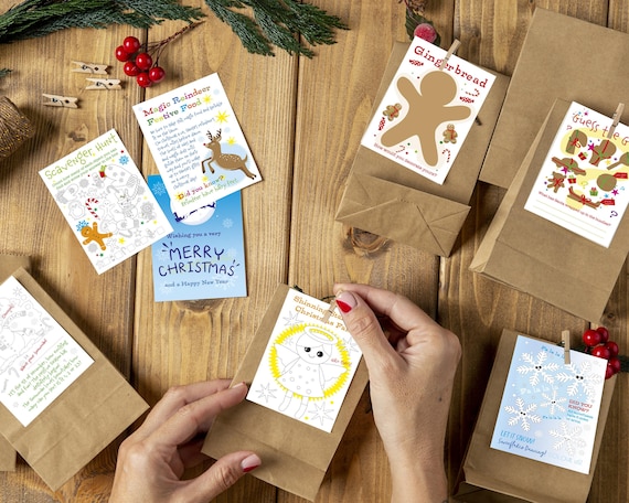 Christmas Advent Calendar Fillers 25 Individual Cards for