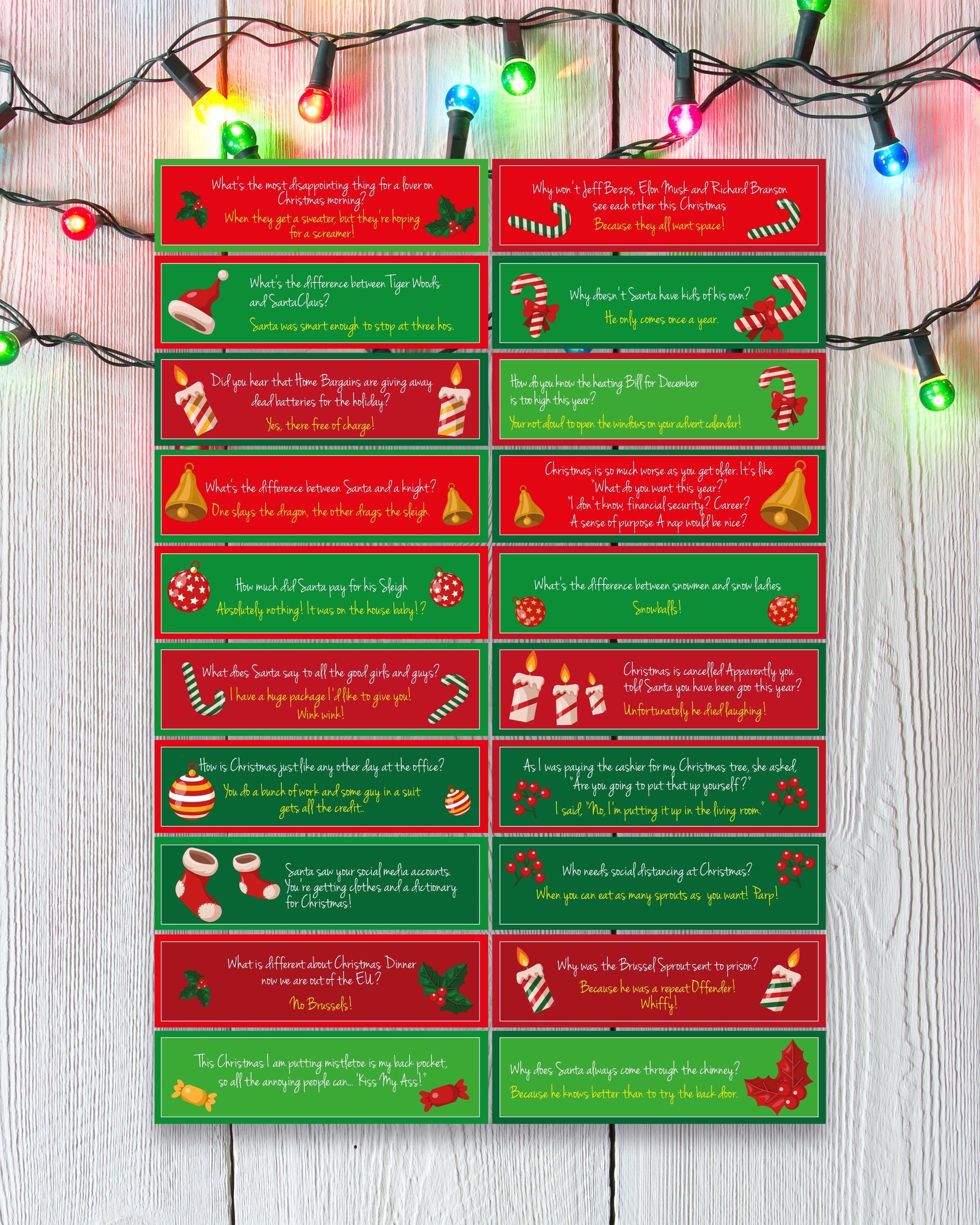 Adult Christmas Jokes Adult Christmas Humour Adult Etsy UK