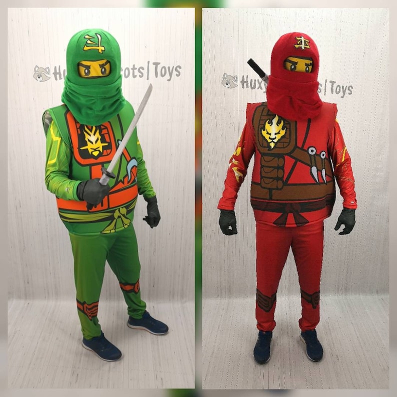 Ninjago costumes unisex adult size Kai costume Lloyd Etsy