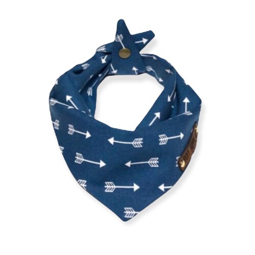 Dog Bandana Blue Flower Dog Bandana Floral Dog Bandana Boho Etsy